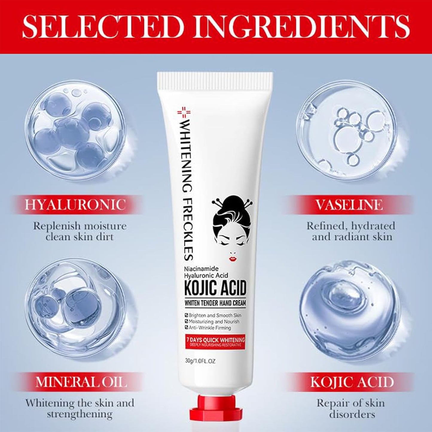 Kojic Acid Hand Cream — Brightening & Hydration