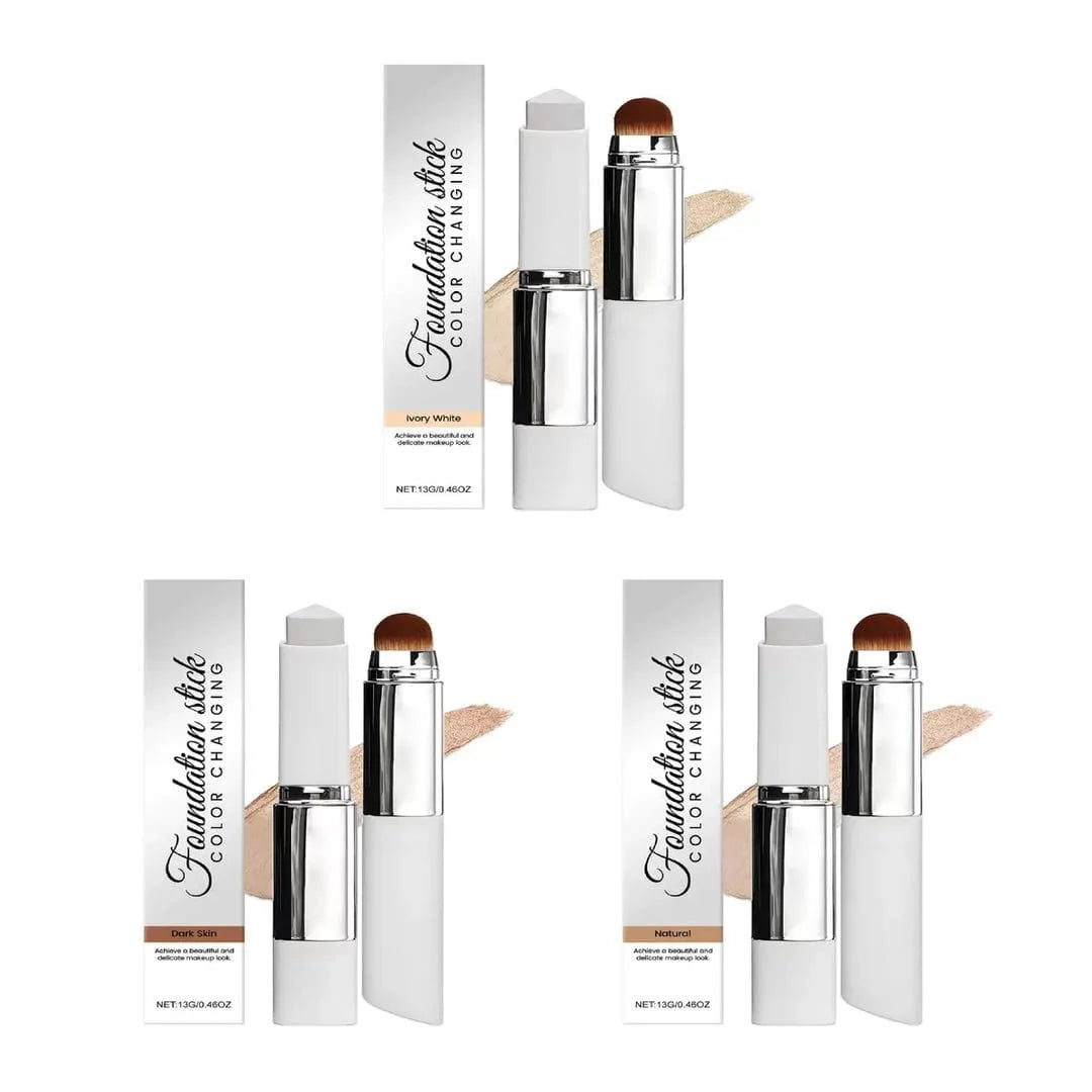 Tazeen™ Korean Color Adapting foundation stick, Flawless Skin in Seconds — No Shade Guessing Required