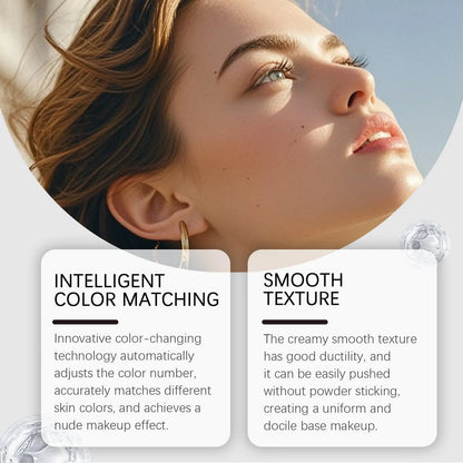 Tazeen™ Korean Color Adapting foundation stick, Flawless Skin in Seconds — No Shade Guessing Required